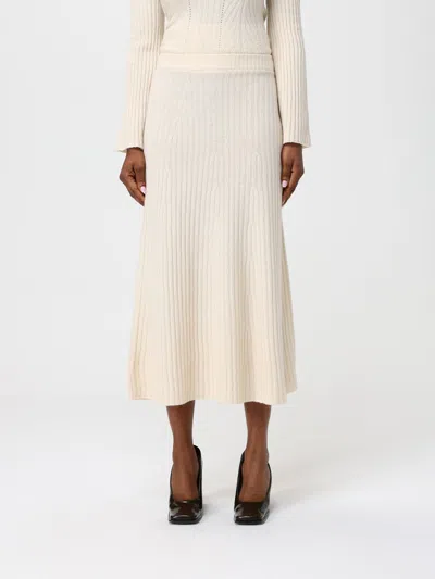 Twinset Skirt  Woman Color Yellow Cream In Neutral