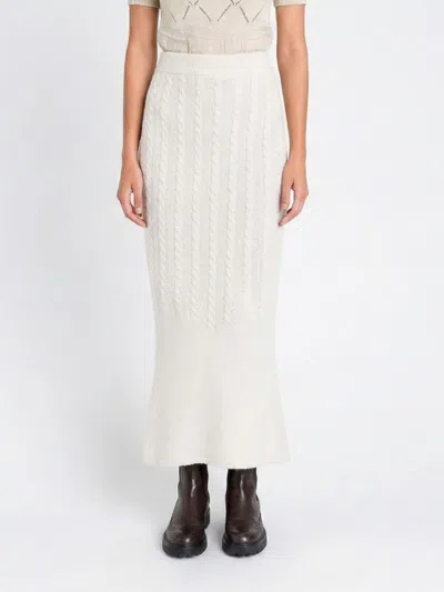 Twinset Skirt  Woman Color Yellow Cream In White