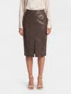 Twinset Python-print Midi Skirt In Brown