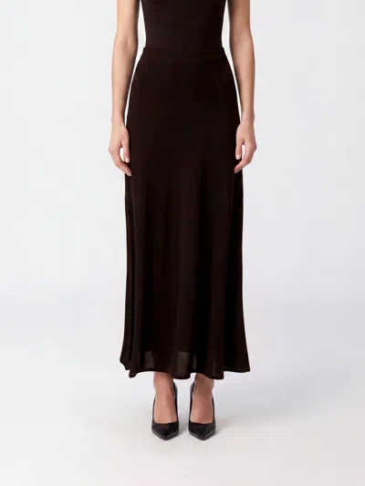 Twinset Skirt Woman Color Brown In Black