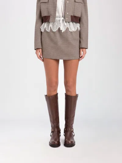 Twinset Skirt Woman Color Brown