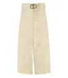 Twinset Beige Belted Skirt In Beige