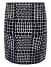 Twinset Houndstooth Mini Skirt In Black
