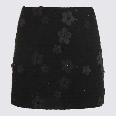 Twinset Skirts Boucle'' Fiori Nero In Black