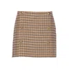 Twinset Check Motif Skirt In Neutral