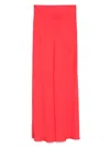 Twinset Twin-set Maxi Skirt In Vivid Red Viscose In Red