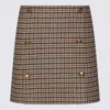 Twinset Beige Wool Skirt In Brown