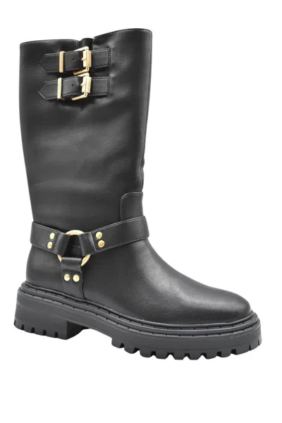Twinset Sleek Black Boots With Laced Front Detail