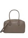 Twinset Sleek Silhouette Structured Bag With Sturdy Handles In Brown
