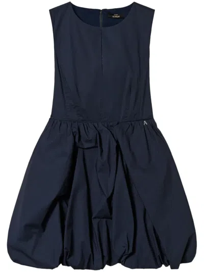 Twinset Sleeveless Balloon Dress In Blue