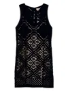 Twinset Twin-set Black Cotton Dresses In Black