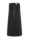 Twinset Sleeveless Mini Dress In Black