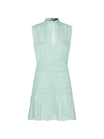 Twinset Sleeveless Mini Dress In Blue