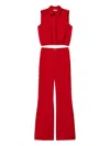 Twinset Sleeveless Shirt-style Jumpsuit In Multi