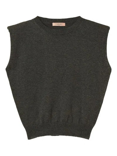 TWINSET SLEEVELESS SWEATER