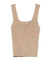 Twinset Twin-set Ribbed Lurex Top