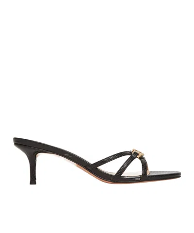 Twinset Slingback High Heel Sandals In Black