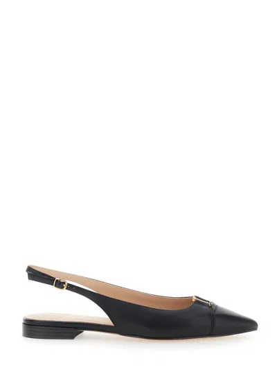 Twinset Slingback Shoes In Black
