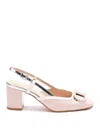 Twinset Twin Set Patent Leather Slingback In Pink