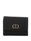 Twinset Small Oval-t Wallet In Black