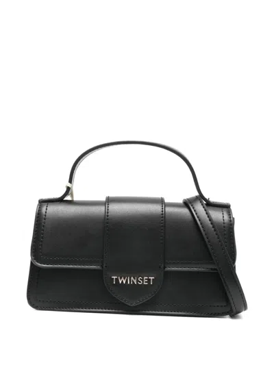 Twinset Kids' Small Top-handle Tote Bag In Black