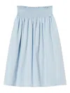 Twinset Smocked-waist Midi Skirt