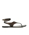 Twinset Snakeskin-effect Flat Sandals