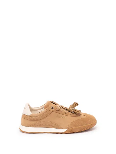 Twinset Twin Set Suede Sneakers With Tassels In Multi