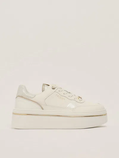 Twinset Sneakers Bicolore Sneaker In White