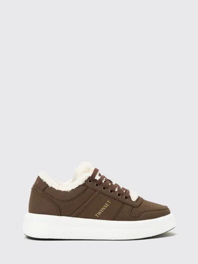 Twinset Sneakers  Woman Color Brown