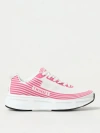 Twinset X Fessura Striped Mesh Sneakers In White 1