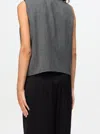Twinset Twin-set Soft Blend Tailored Jacket In Gray
