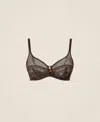 Twinset Soutien-gorge À Armatures En Dentelle Et Tulle In Brown