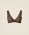 Twinset Soutien-gorge Brassière En Dentelle In Brown