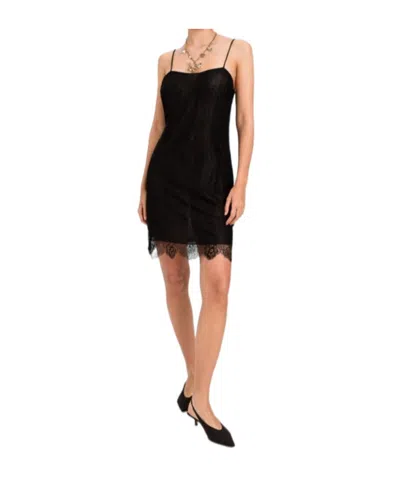 Twinset Spaghetti Strap Dress In Black