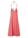 Twinset Spaghetti-strap Maxi Dress In Pink