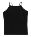 Twinset Black Top With Rear Tie Fastening Straps