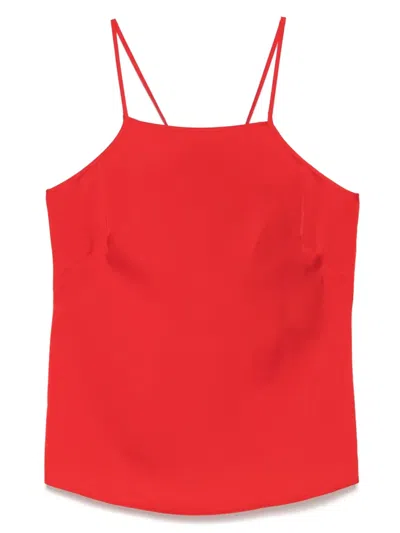 Twinset Square-neck Tank Top In Red