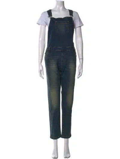 Pre-owned Twinset Square Neckline Overalls In Blue