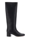 Twinset Knee-high Block-heel Boots In Black