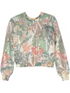 TWINSET TWINSET ST.JUNGLE ALLOVER JACKET CLOTHING