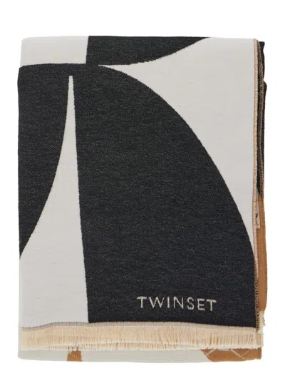 Twinset Stola Jacq. Oval In Multi