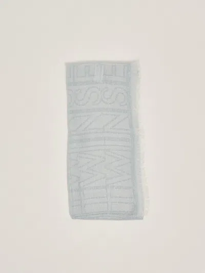 Twinset Stola Jacquard Con Oval T All Over Scarf In Gray