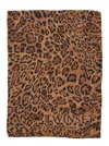 Twinset Leopard-print Logo Scarf In Animal Print