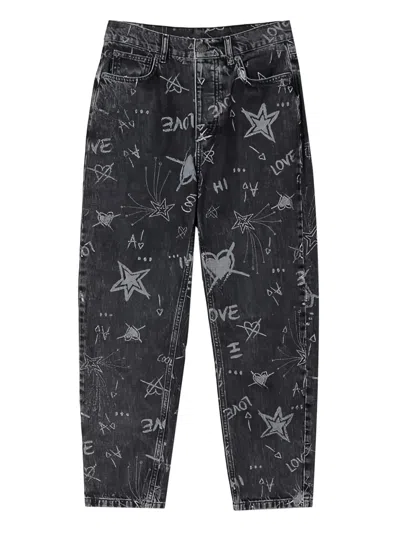 Twinset Straight-leg Jeans In Black