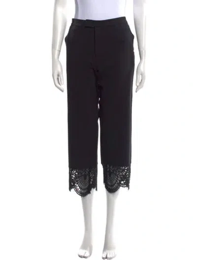 Pre-owned Twinset Straight Leg Pants In Black