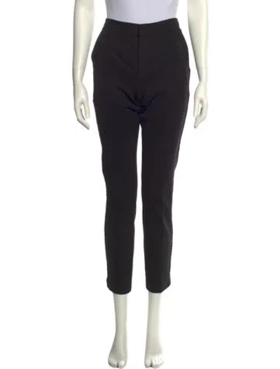 Pre-owned Twinset Straight Leg Pants In Black