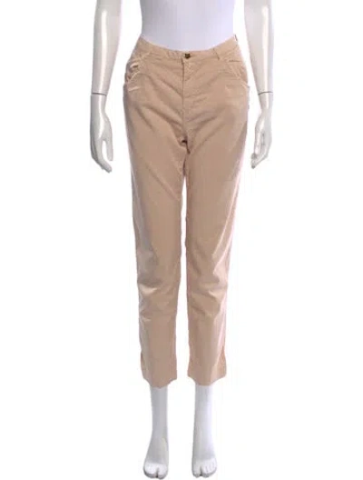 Pre-owned Twinset Straight Leg Pants In Neutrals