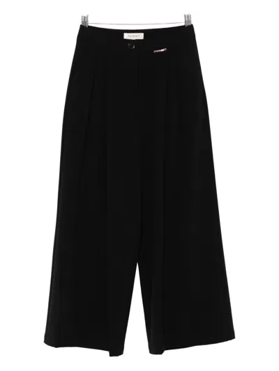 Twinset Straight-leg Trousers In Black