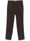 Twinset Straight-leg Trousers In Braun